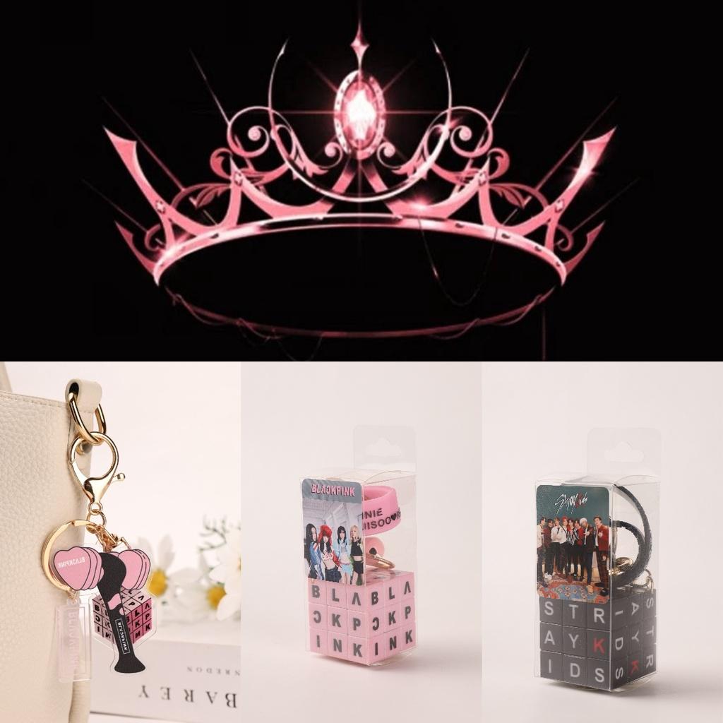 Einzigartiger Blackpink Plastik Schlüsselanhänger Würfel Glöckchen Anhänger Tolles Geschenk für Fans!
