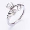 Accessories, Hollow Hand Holding Love Ring, English Letter Fashion Metal Ring