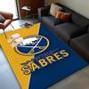 Sabres Hockey Team Spirit Area Rug Suitable for Indoor And Outdoor,Carpets for Kitchens, Homes, Offices, Living Rooms,Home Decor,Christmas Gift