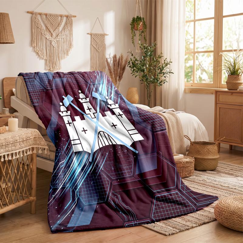 West Ham United Football Print Flannel Blanket Soft Warm Sofa Bed Throw Blanket For Home Office Bedroom