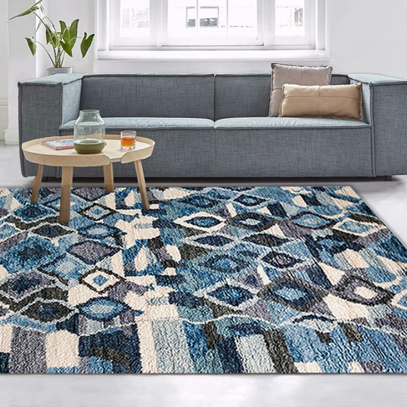 Ethnic Style Rugs for Bedroom Morocco Living Room Decoration Large Area Carpet Soft Fluffy Floor Mat Colorful Plush Bedside Rug