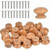 20pcs Drawer Door Wooden Handle, Furniture Knob, Furniture Handles for Cupboard Wardrobe Kitchen, Round Pull Knobs for Cupboard Drawer Shoebox Cupboar