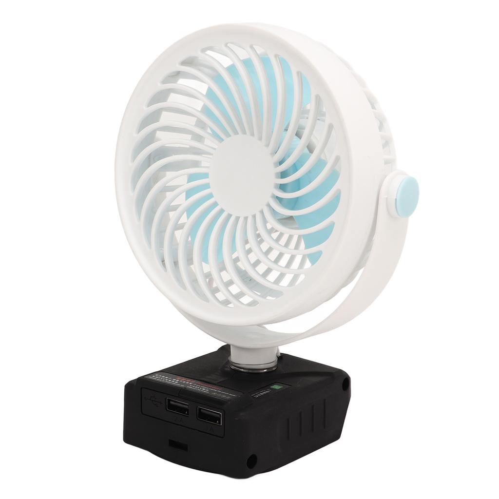 5in Cordless Fan Rechargeable Desk Fan Battery Powered Small Electric Fan with 2 USB Charging Ports