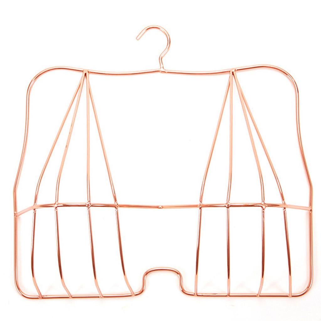 Rack Bra Pants Clothes Hangers for Shop Display, Organizer Deformation , Rose Golden