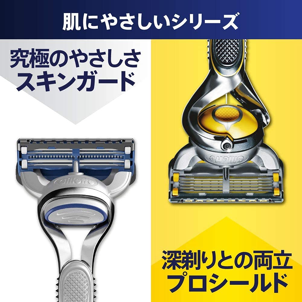 Gillette SkinGuard Manual Set 2 replacement Gillette and 1 Replacement Blade (with blades) - Includes SkinGuard, Stand,