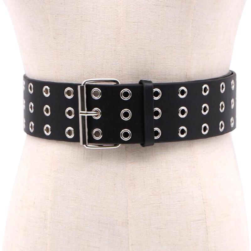 Buy Women Pu Leather Eyelet Waist Belts 