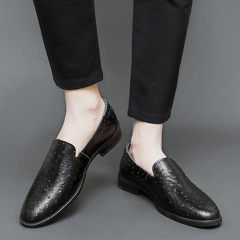 Herren Lederschuhe Slipper Loafer Formelle Schuhe Hochzeitsparty Herren Anzugschuhe Fahroxfords Schuhe