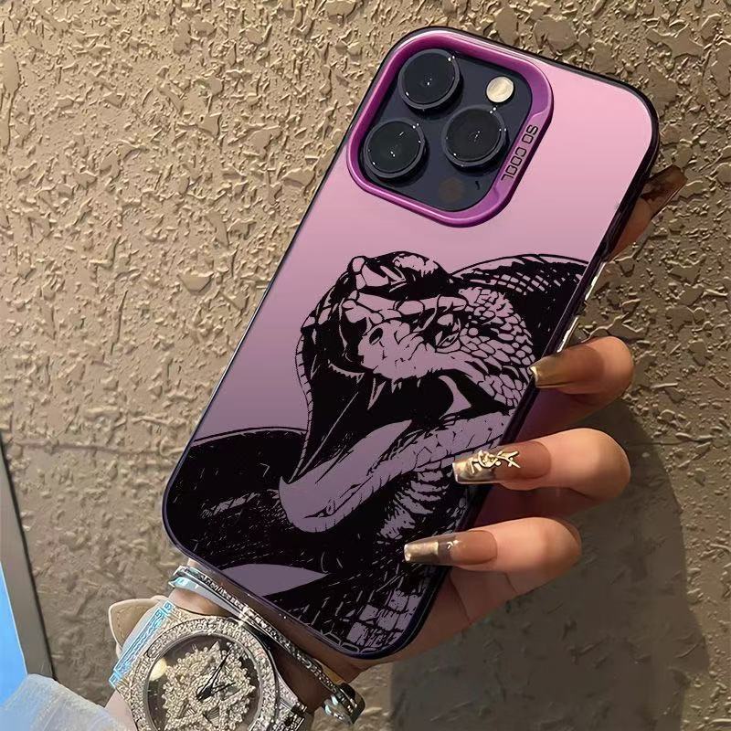 The New Personalized Python Is Suitable for Iphone17 Mobile Phone Case Apple 15promax/14 Creative 13pro16 Europe and America