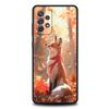 Phone Case for Samsung Galaxy A55 A53 A52 A52S A51 A41 A35 A32 A25 A23 A15 A13 A71 A72 5G Soft TPU Shell Cute Animal Fox Fundas