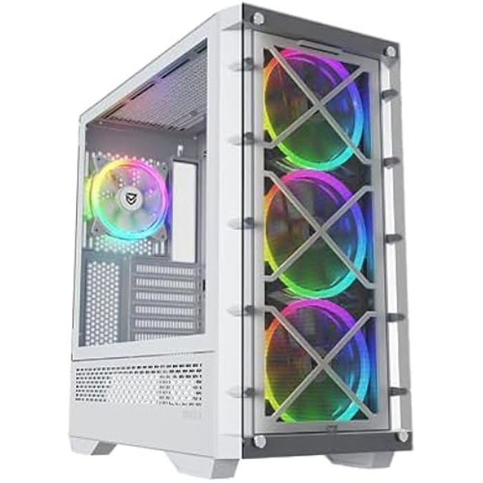 Boîtier PC Gaming - NFORTEC - DRACO X - 4x 120mm PWM ARGB - Contrôleur ARGB - Verre trempé