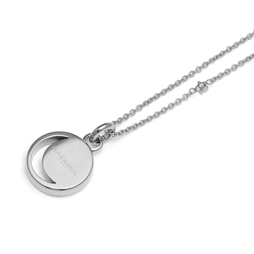 [Olivia Burton] Authorized Dealer - Women's Pendant Necklace 24100156 Signature Celestial Sun Silver Tone Pendant