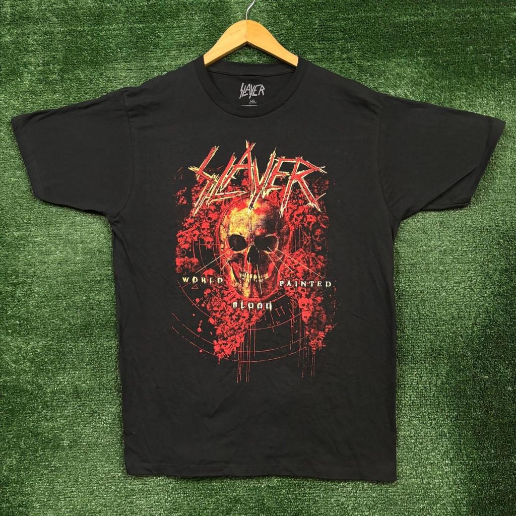 Slayer World Painted In Blood T- Size Large Unisex T-Shirt