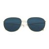 Fendi Metal Letter Fashion Alloy Frame Oval Sunglasses Unisex sunglasses Blue FF0379-LKS7Y