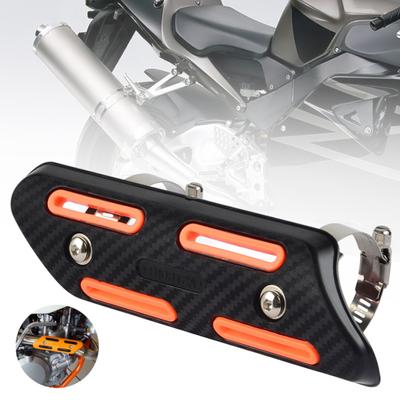 Universal Motorrad Motorrad Hitzeschild Auspuffrohr Schutz Abdeckung Schutz