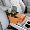 PU-Leder Armlehnenpolster Tragbares Auto-Armlehnenkissen Langlebige Aufbewahrungsbox Auto