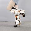 Dammode bootsmanschett fluffig mjuk päls fuskpäls benvärmare kängor 20-40 cm
