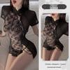 Seductive Lace Slit Cheongsam Lingerie Set 8345