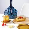 Lock & Lock Rhein 3-Piece Amber Borosilicate Glass Food Storage Set with Tote Bag