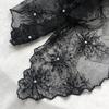 Versatile Retro Lace Scarf Elegant 130×30cm Headscarf Embroidered Flower Literary Style Shawl for Women