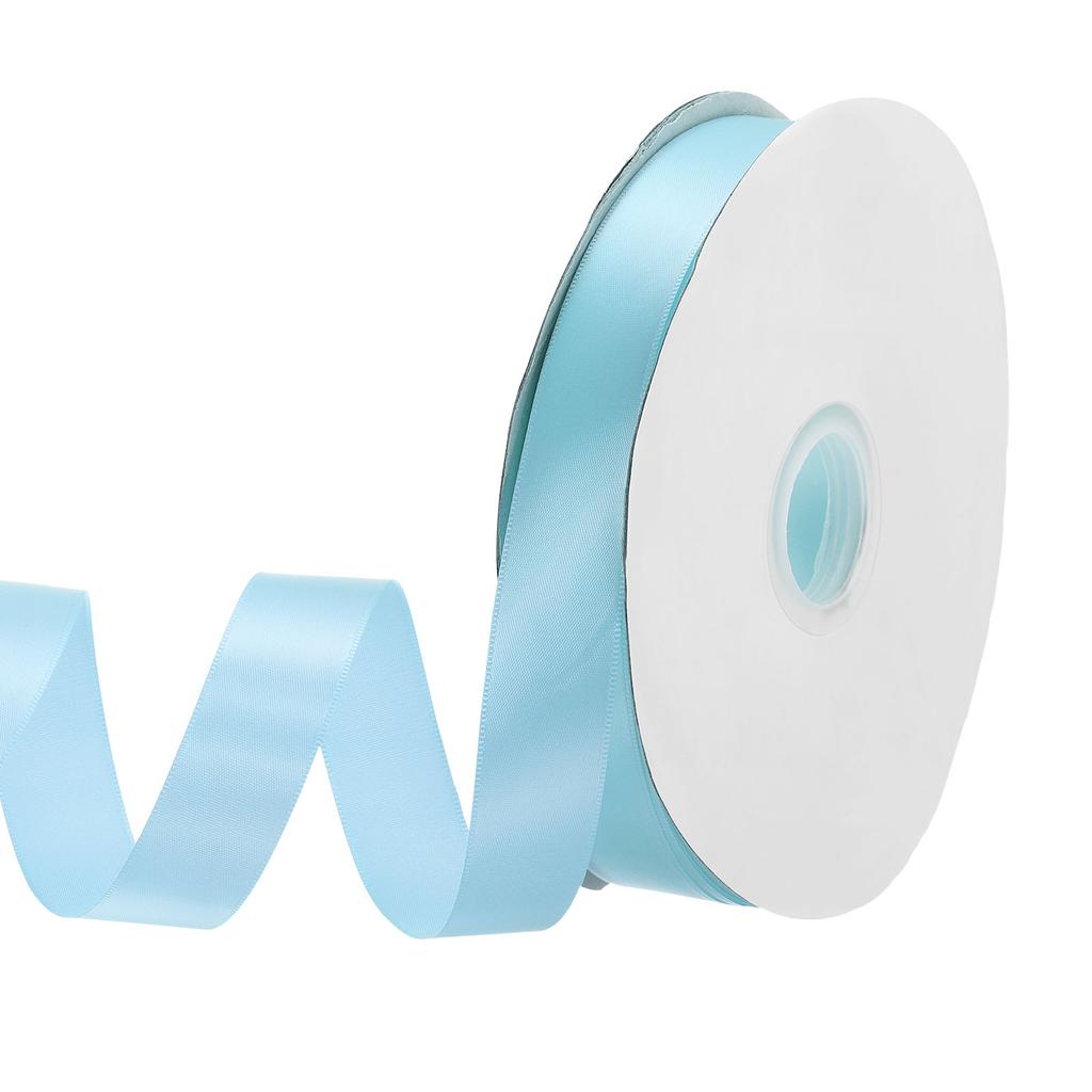 Jednostronna rypsowa wstążka poliestrowa satynowa wstążka jednokolorowa wstążka z tkaniny do rękodzieła dekoracji ślubnych pakowania prezentów 1"x100 jardów