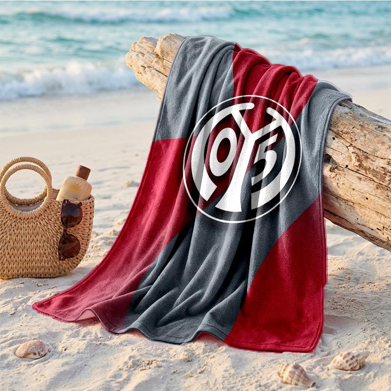 Mainz FC Druck Mikrofaser Strandtuch Schnelltrocknend Saugfähig Großes Handtuch Für Strand Schwimmen Reisen