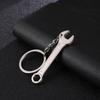 2 Stück Mini-Schraubenschlüssel Werkzeug Anhänger Schlüsselanhänger Multitool Schlüsselhalter Organizer Metallschraubenschlüssel Schlüsselring Mini-Taschenwerkzeug Orna