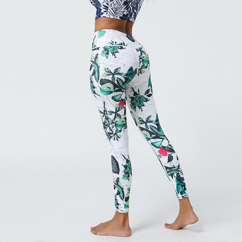 Spring/Summer New Arrival Women's Digital Print Leggings Lightweight Brushed Fitness Yoga Pants