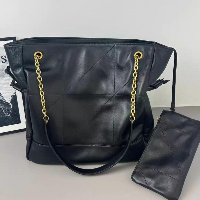 Blessing Bag Bucket Tote Large-capacity Handbag 2025 New Sheepskin Shoulder High-quality Diamond-grid Underarm