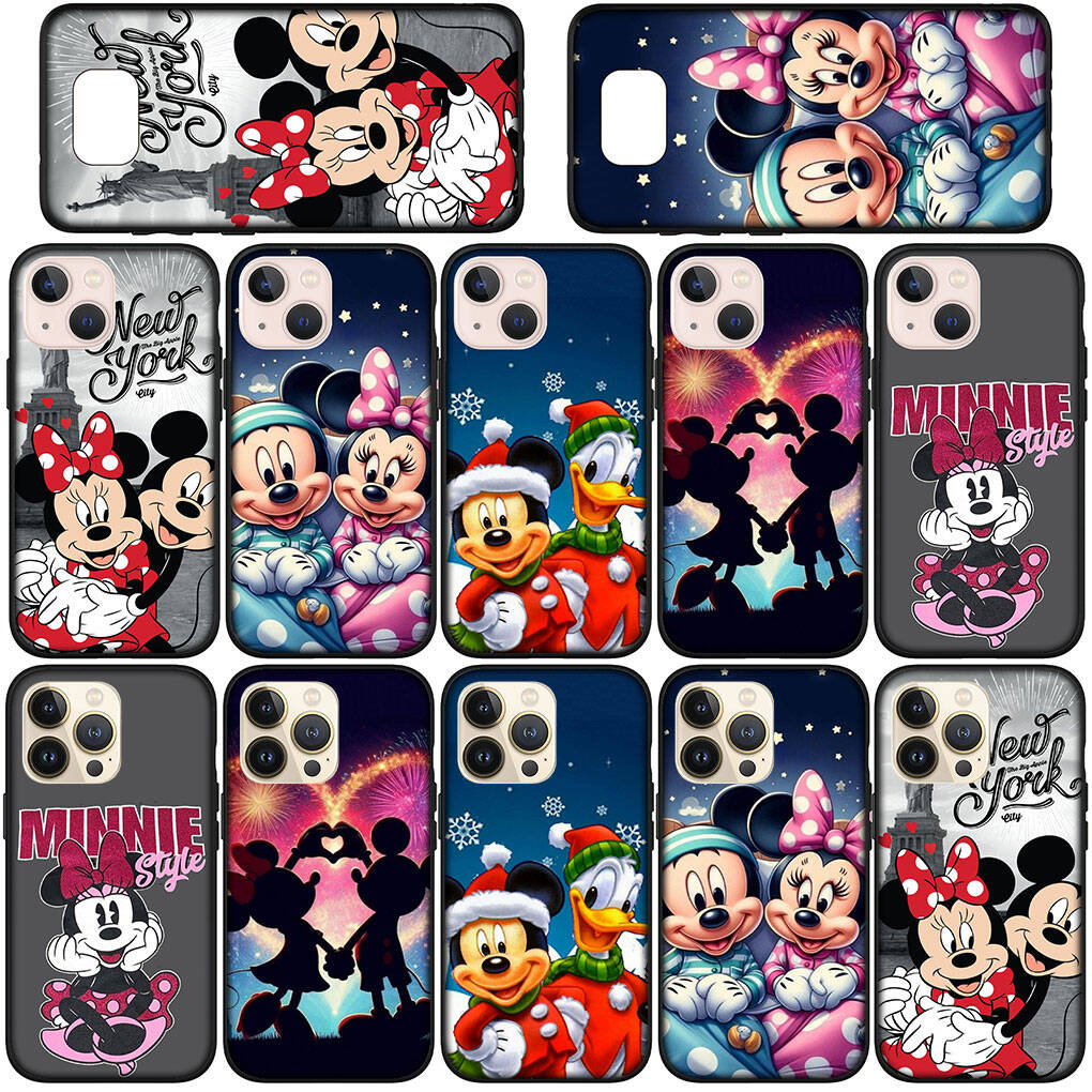 For iPhone 17 16 15 Xiaomi Poco F7 F8 X7 X6 C85 C75 C71 M8 Redmi Note 14 13 12 11 Pro Max 14C 13C 15C A4 Phone Case Poster Minnie Mickey Mouse Cover
