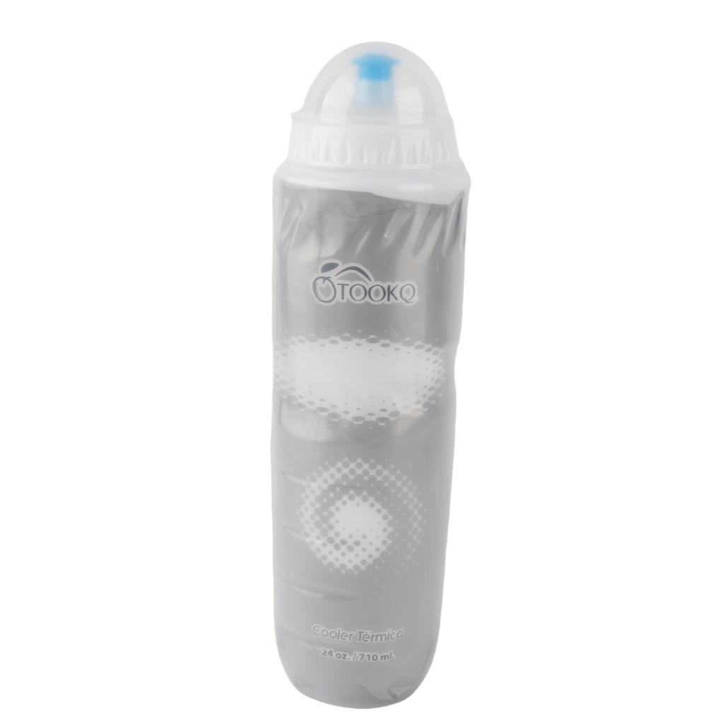 710ML Outdoor Dual Layer Thermal Keeping PE Sport Bottle Hot Cold Water
