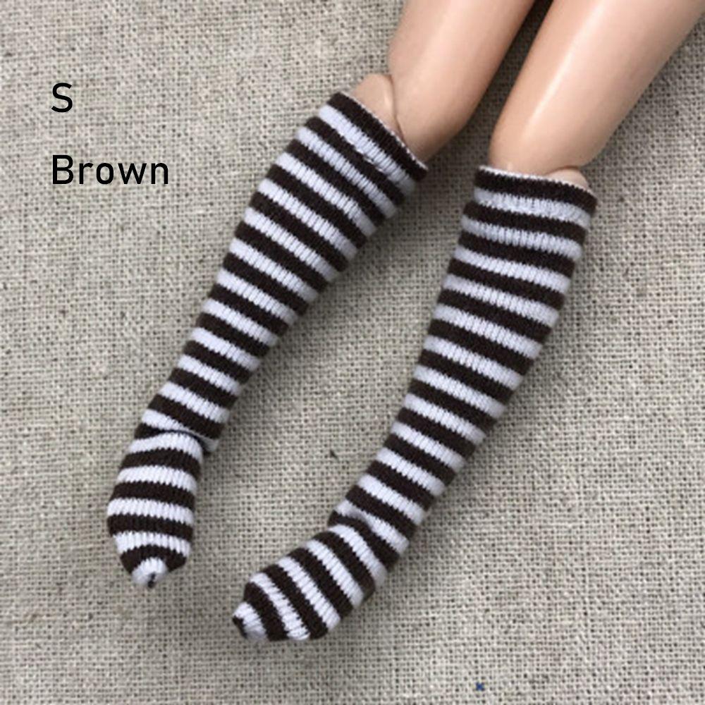 1 Pair Fashion Children  Girl DIY 's Clothes Accessories 1/6  Stockings Christmas Gift Stripe Socks