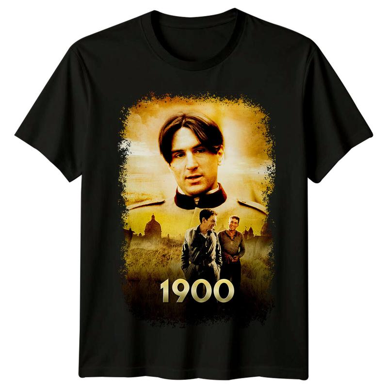 

1900 (1976) Унисекс Футболка в стиле ретро-постера к классическому фильму S