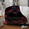 Custom Name Batman Theme Printed Blanket - Perfect for Couch, Bed, Travel & Outdoor Use | Machine Washable, Cozy & Durable.