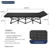 Compact Foldable Bed for Office, Camping, Outdoors - Stainless Steel, Portable, Free Shipping