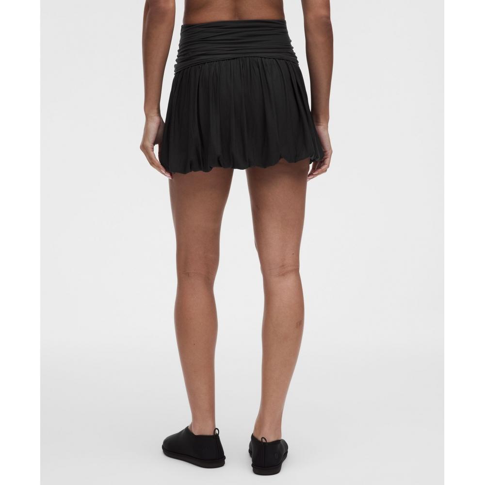 Lullulemon 2-In-1 Bubble Hem Mini Dress Blk