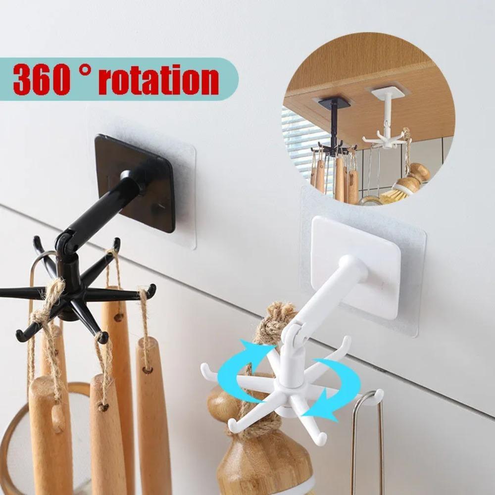Kitchen Utensil Storage Hooks Suitable for Kitchen Items Wall Hooks Hat Hook Bathroom Gadgets Sticky Accessories Crochet Mural