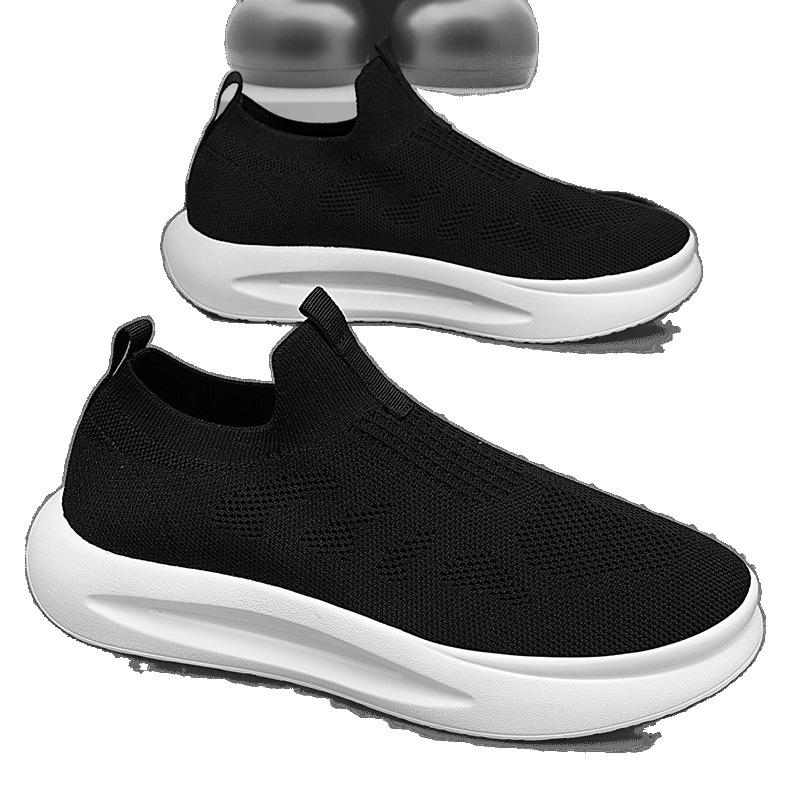 New summer breathable fly-woven mesh lightweight soft-soled casual socks and shoes