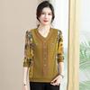 Women S Long Sleeve T Shirt Loose Fit Autumn Basic Top For Middle Aged Mom