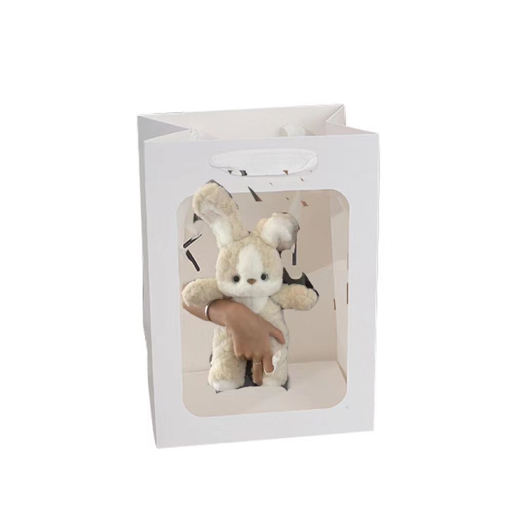 Cute Rabbit Doll Good Night Rabbit Sleeping Puppy Doll Carrot Apron Rabbit Doll Cotton Doll Gift