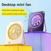 Tragbarer kleiner Ventilator, wiederaufladbar, ultradünn, geräuschloser Betrieb, mit 3 Geschwindigkeitsstufen, Desktop-Ventilator, für Büro, Studium, Wohnheim, Outdoor