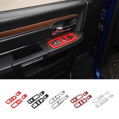 Vnitřní lišty pro Dodge Charger 2011+ Nálepka na spínač zvedacího okna automobilu pro Dodge Ram 1500