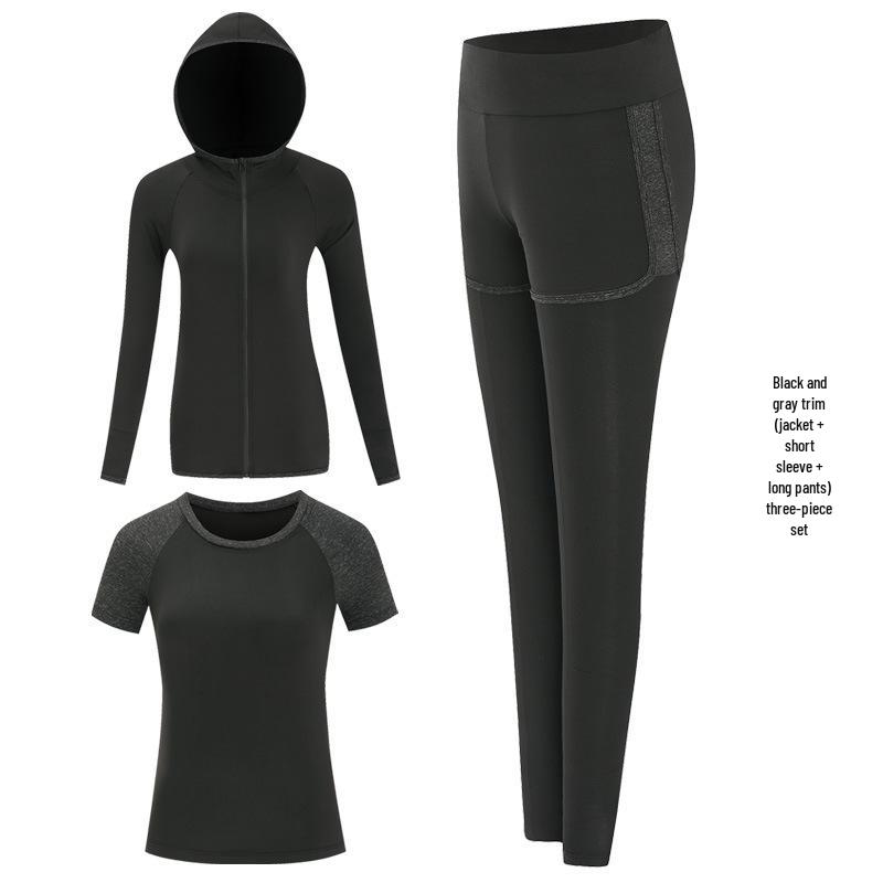 Women's Spring/Summer Yoga & Sports Set: Outdoor Exercise & Gym Fitness Wear