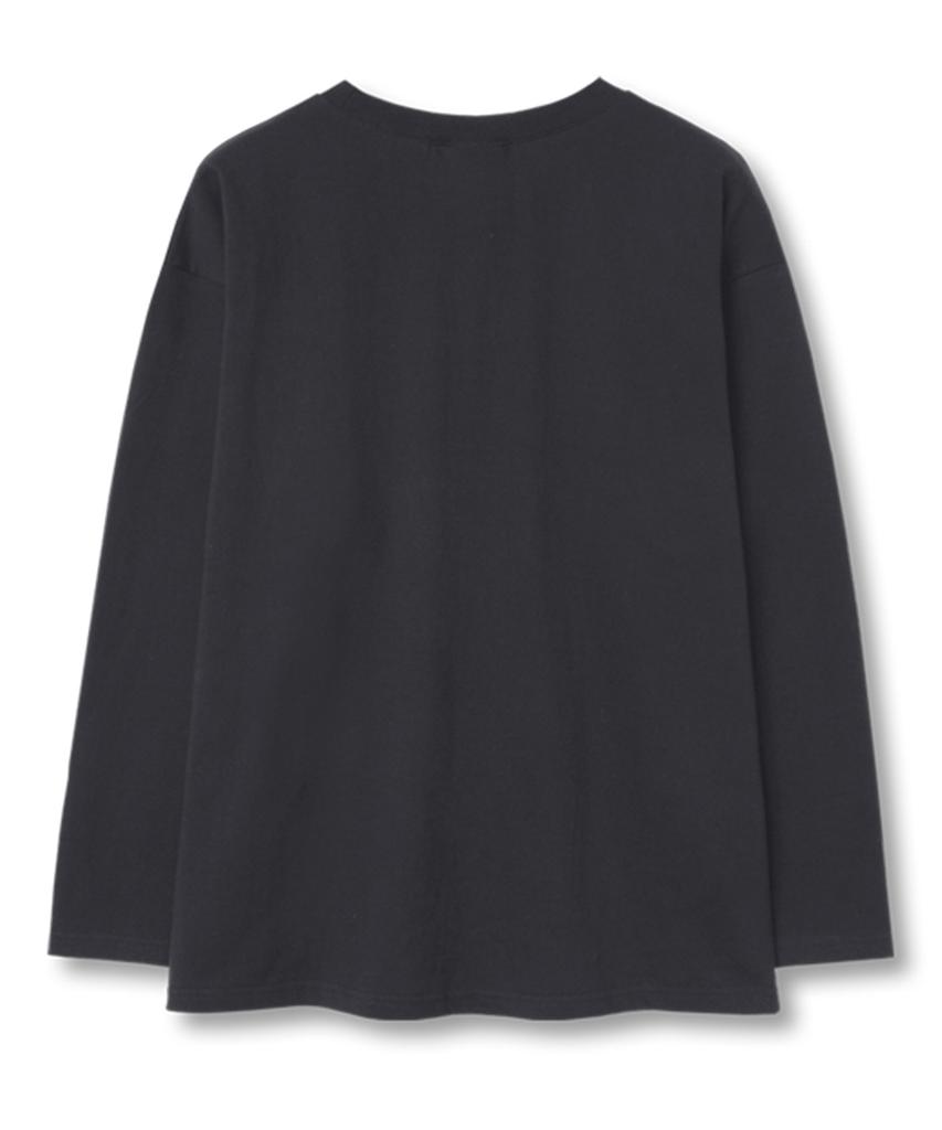 TI.GLAKE Joystick Oversized Long Sleeve T-Shirt Dark Gray [Select Ribbed Sleeves]