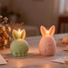 New! DIY Easter Fat Rabbit Candle Silicone Mold Cute Easter Egg Rabbit Gypsum Resin Candle Mold Home Festival Decoration Gift