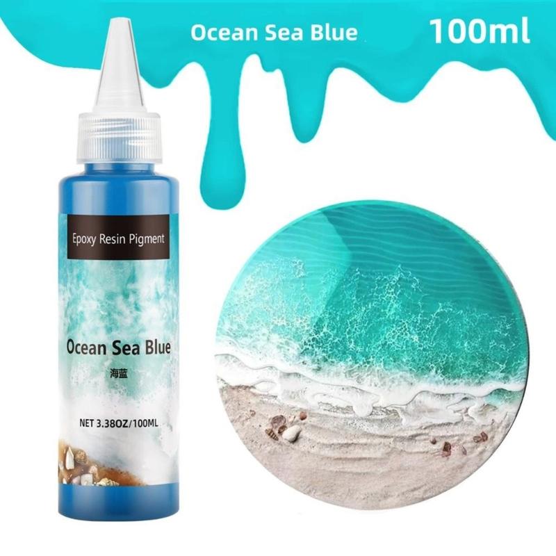 100ml Epoxy Resin Pigment Set with Colors High Concentration Opaque Resin Dye for UV Resin Crafts and Cell Effects