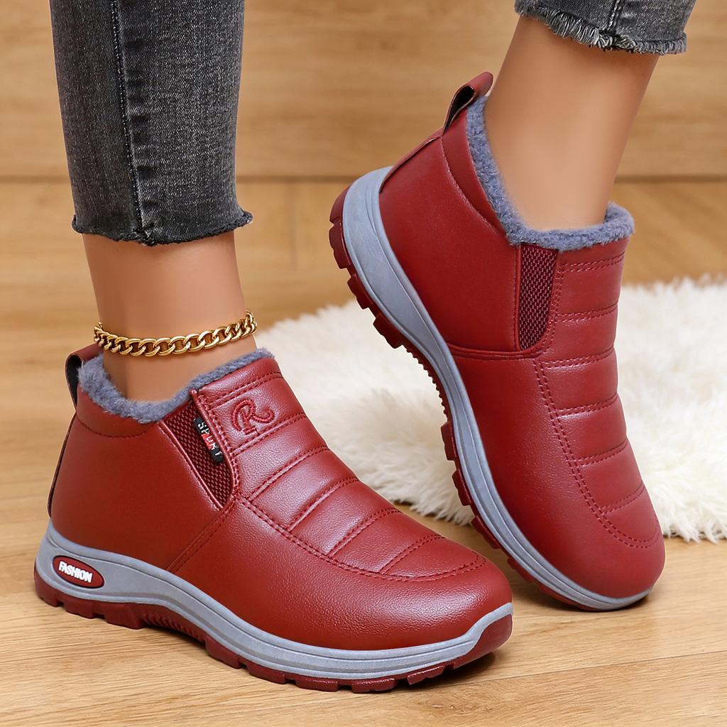 Stivali Bassi alla Moda da Donna Comodi Leggeri per Esterno Casual Sportivi Stivali da Neve Versatili alla Moda Comodi Colore Unito Invernali Caldi Scarpe
