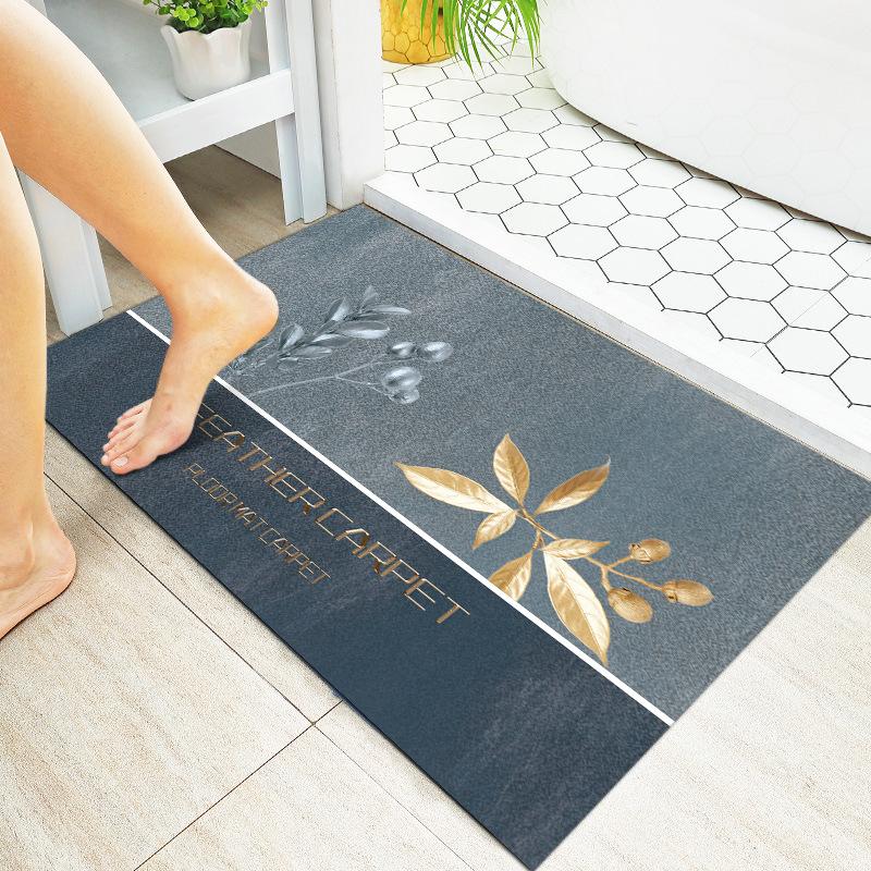 Bathroom Entrance Mat, Natural Rubber Absorbent Foot Mat, Bathroom Quick Drying Mat, Yamei Diatomaceous Mud, The Same Type of Soft Floor Mat