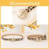 PU-Gürtel mit Leopardenmuster und wassergebohrtem Verschluss für Damen, Sommer-Modeaccessoire