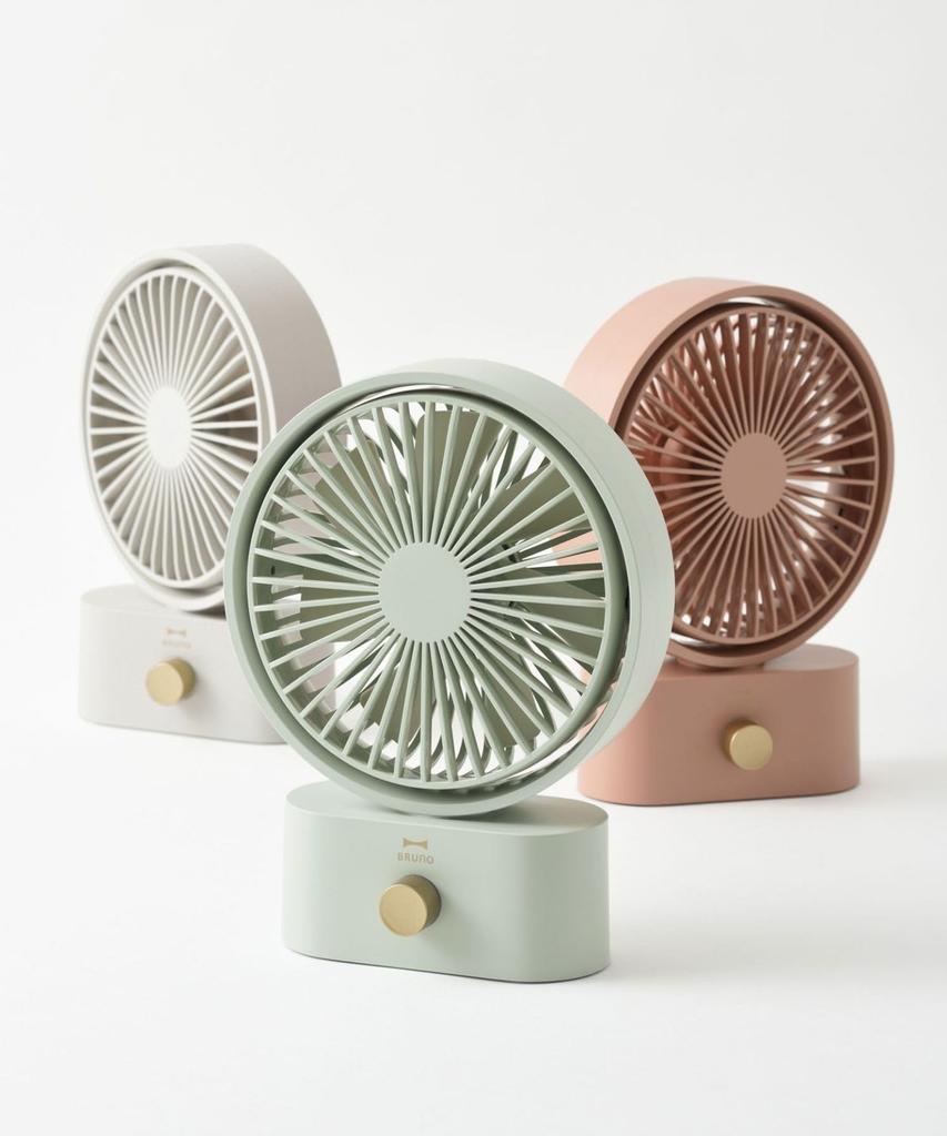 BRUNO Bruno Desktop Fan, Quiet, Oscillating, Compact, Portable, Swinging Desk Fan, Green, BDE061-GR