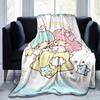 1pc, Sanrio Cozy Home Decor: Soft Flannel Blanket for Bedroom, Living Room & Travel, Perfect Gift! Star-Themed Sofa Throw, Outdoor Camping Blanket, Ca